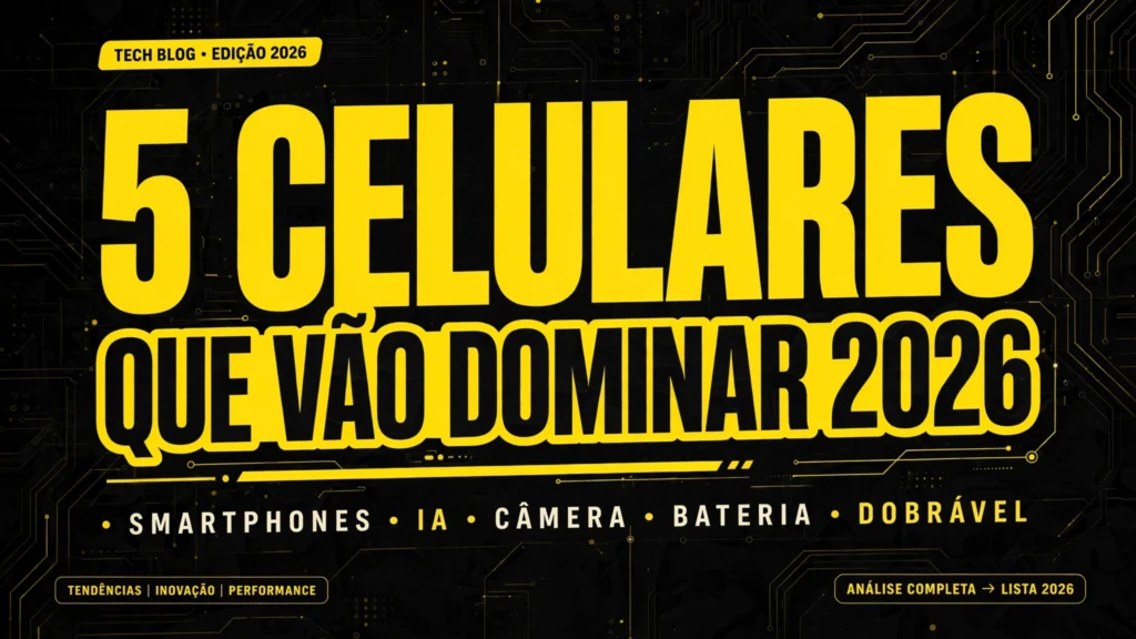 5 celulares que vão dominar 2026 - veja os tops