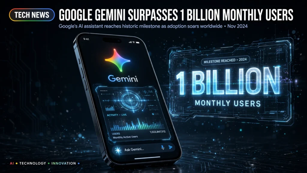 Google Gemini ultrapassa 1 bilhão de usuários mensais
