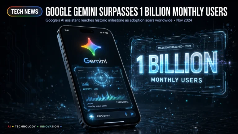 Google Gemini ultrapassa 1 bilhão de usuários mensais