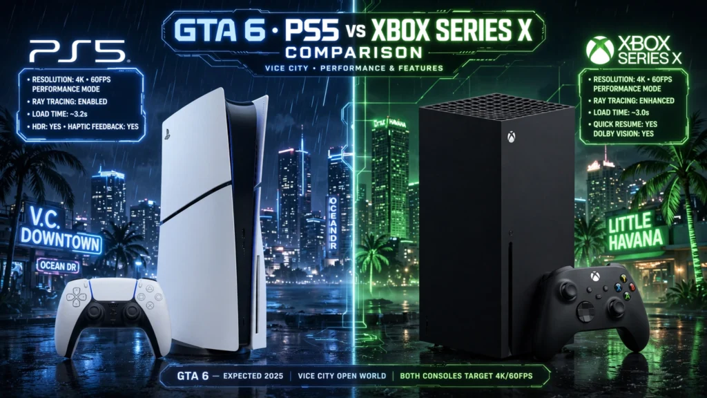 GTA 6: PS5 ou Xbox Series X, qual vence em 2026?
