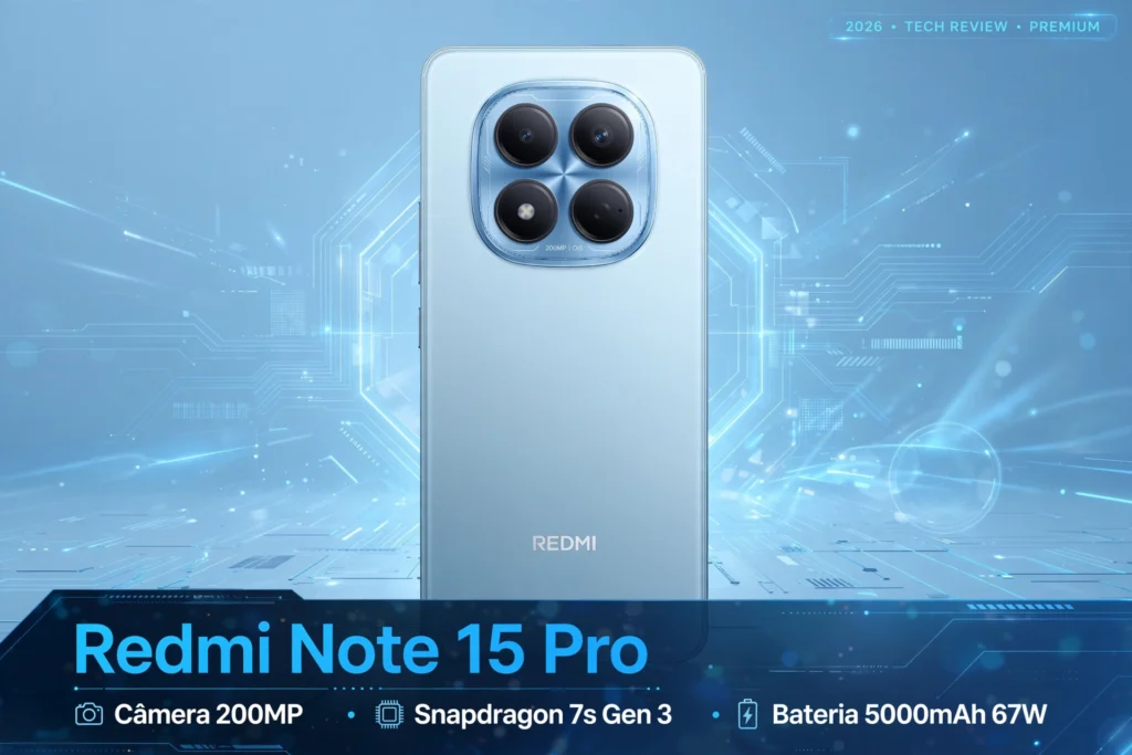 redmi note 15 pro bateria e câmera 200mp