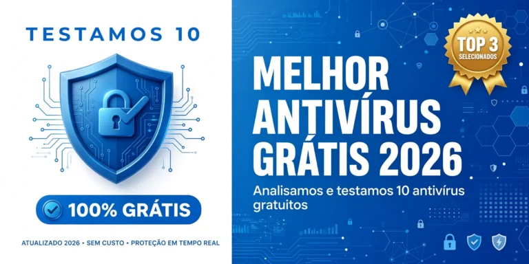 Melhor Antivírus Grátis 2026: Testamos 10 e Só 3 Valem a Pena em 2026