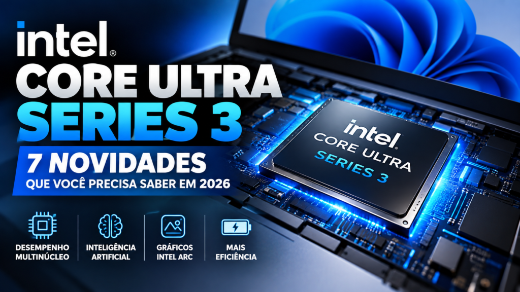 Intel Core Ultra Series 3: 7 novidades para conhecer em 2026