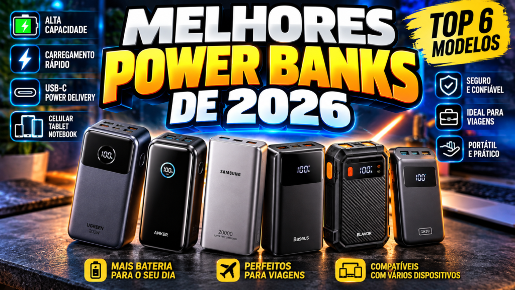 Melhores Power Banks de 2026: 6 modelos que vale a pena comprar
